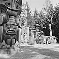 Haida totem poles and long house, Totem Park