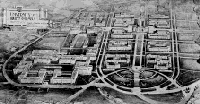 [Bird's eye view of planned campus, 1914]
