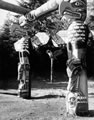 Kwakiutl house poles, Totem Park