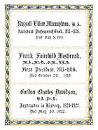 Early page by Ogston - Macnaughton, Wesbrook, Davidson