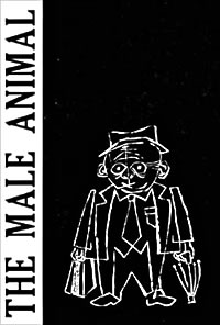Cover of programme for Players' Club production of "The Male Animal", 1951
