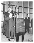 [dedication of commemorative plaque - 1958]